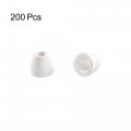 Uxcell 200pcs Ceramic Electrical Insulator 3mm Dia Tapered Porcelain Tube Beads High Temperature Max 1000c For Oven