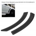 Qiilu Side Fender Vent Cover Trim Front Car Air Outlet Stickers Decorative Strip For Jdm Style Fit Mitsubishi Lancer Ex Evo V3