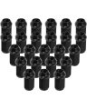 24 Piece Wheel Lug Nuts M14x1 5 Close End 1 8 In Length 7 Hex Black For Chevrolet Silverado Tahoe Suburban Colorado Express 
