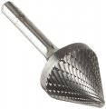 Drill America Dul Series Solid Carbide Bur Double Cut Sj9 60 Degrees Angle 1 4 Shank Head Diameter 3 Cutting Length Pack Of 