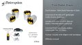 Dc Comics Batman Matte Chrome Aluminum Tire Valve Stem Caps Universal Fit For Cars Bikes Trucks Rvs Motorcycles Trailers Pack