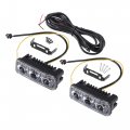 A Absopro Car Led Switchback Daytime Running Light Bar 3 4inch Bumper Grille Driving Turn Signal Lamp Off Road Work Waterproof 