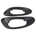 Pair Door Handle Bezel Trim Inside Front Driver Passenger Fits For 2008 Chevrolet Trailblazer Lt Sport Utility 4-door 5 3l 