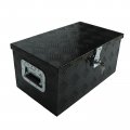 Blackhorse-racing 20 Inch Heavy Duty Aluminum Stripes Plated Tool Box Pick Up Truck Bed Rv Trailer Toolbox Storage Organizer