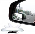 Blind Spot Mirror Amfor Hd Glass Convex Lens Frameless Adjustable For All Universal Vehicles Car Stick-on Design 2 Pcs 