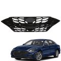 Front Bumper Grille Upper Grill Without Sensor Hole Replacement For 2020-2022 Sonata Sport Se Sel 