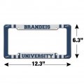 Brandeis University Logo License Plate Tag Frame