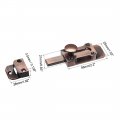 Uxcell Barrel Slide Door Bolts 3-inch Antique Zinc Alloy Security Latch Lock Red Bronze