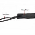 Haosie Winch Rope Protector Protective Sleeve Black Polyester Chain For 5cm 1 97in Width Cable Line 2m