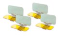 Zone Tech Day And Night Anti-glare Car Windshield Visor Premium Quality Universal Sunshade Vision Anti-dazzle Driving 4-pack 