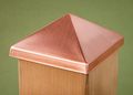 4x4 Post Point Cap Solid Copper 3-1 2 X 