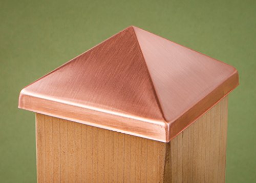 4x4 Post Point Cap Solid Copper 3-1 2 X
