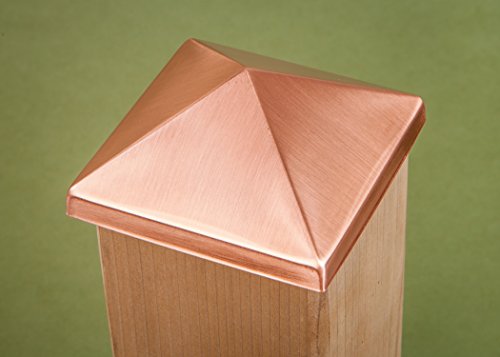 4x4 Post Point Cap Solid Copper 3-1 2 X
