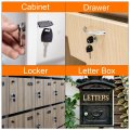 Uxcell Cabinet Drawer Cam Lock 5 8 Cylinder Length Fits Up To 16 Thickness Panel Keyed Alike Zinc Alloy Secure File Toolbox