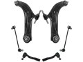 Front Lower Control Arm Ball Joint And Sway Bar Link Tie Rod End Kit 6 Piece For 2007-2012 Nissan Sentra 