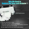 X Autohaux 2047203035 Front Right Door Lock Latch Actuator Assembly For Mercedes-benz C250 2012-2015 C300 2010-2014