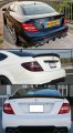 Cuztom Tuning V Style Carbon Fiber High Kick Trunk Spoiler Compatible For 2011-2015 Mercedes-benz W204 C-class 2 Door Coupe