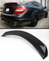 Cuztom Tuning V Style Carbon Fiber High Kick Trunk Spoiler Compatible For 2011-2015 Mercedes-benz W204 C-class 2 Door Coupe