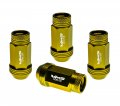 Vms Racing 12x1 5 20pc Piece Gold Anodized 44mm Long Open End Lightweight Aluminum Lug Nuts Compatible With Chevy Chevrolet