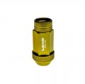 Vms Racing 12x1 5 20pc Piece Gold Anodized 44mm Long Open End Lightweight Aluminum Lug Nuts Compatible With Chevy Chevrolet