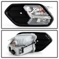Acanii For 2017-2019 Ford Escape Bumper Fog Light Driving Signal Lamp W Gloss Black Cover Assembly Left Driver Side