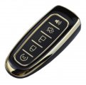 Gloss Smart Remote Key Fob Case Cover Protector For Ford Focus Edge Escape Explorer Expedition Taurus Lincoln Mkt Mkx Navigator 