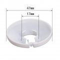 Heyiarbeit Fit 0 67 Diameter Flange Water Pipe Cover Decoration White Radiator Pp Plastic 17mm Escutcheon Collar For Wall Tube