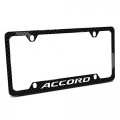 Ipick Image Made For Honda Accord Black Real Carbon Fiber 50 States License Plate Frame