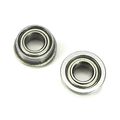2pcs 4x8x3mm Flanged Precision Ball Bearings Chrome Steel Metal Shields 