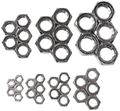 Allstar All18290 Right Hand Steel Jam Nut Assortment 35 Zinc 