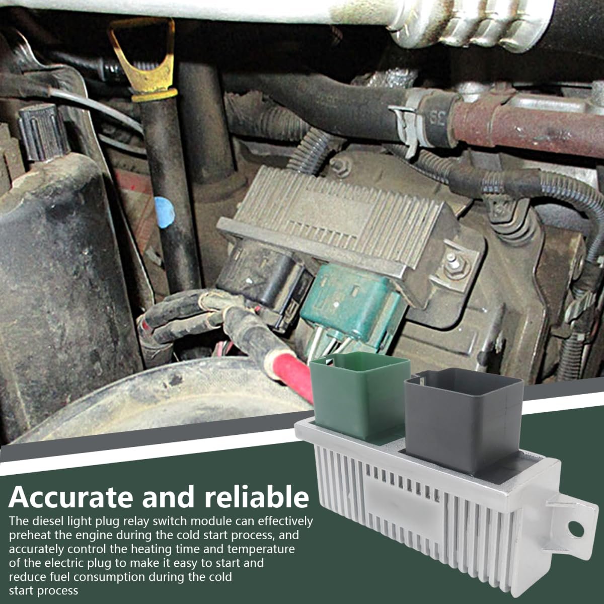 9-04282 Glow Plug Control Relay Module Switch For 1999-2003d E350 Su-per Duty 7 3l P-owerstroke Replaces For Dy-876 1828565c1