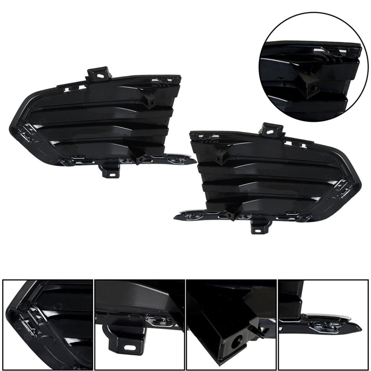 Front Bumper Fog Light Bezel Covers Assembly For Xt5 2017 2018 2019 Left And Right Side 2 Pack With Chrome Trim Replacement