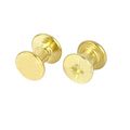 Uxcell 5mmx5mm Brass Plated Chicago Screws Binding Posts Docking Rivet 50pcs