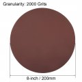 Uxcell 8 Hook And Loop Sanding Discs 2000 Grit Aluminum Oxide Sandpaper For Random Orbit Sander Wood Metal Dry Polishing 15pcs