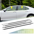 X Autohaux 4pcs Window Weatherstrip Door Seal Belt 75710-06080 75720-06080 75730-06060 75740-06060 For Toyota Camry 2007-2011