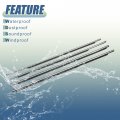 X Autohaux 4pcs Window Weatherstrip Door Seal Belt 75710-06080 75720-06080 75730-06060 75740-06060 For Toyota Camry 2007-2011