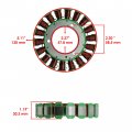 Caltric Stator And Gasket Compatible With Yamaha V Star 1100 Xvs1100at Silverado 2003-2009