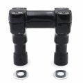 Httmt- Black 4 Riser 1 Handlebar Top Clamp For H-d Softail Heritage Dyna Wide Glide P N Tghd-hbs026a-i 