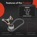 A-premium 3pcs Engine Timing Chain Kit Compatible With Chevrolet Silverado 1500 2500 Hd 3500 Classic Impala Tahoe Express Gmc