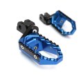 Motorcycle Footpeg Rear Passenger Touring-type With 25mm-extension For Ducati Streetfighter 848 S 2012-2014 Blue