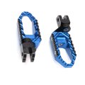Motorcycle Footpeg Rear Passenger Touring-type With 25mm-extension For Ducati Streetfighter 848 S 2012-2014 Blue