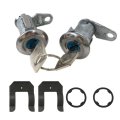 Dl1 Dl1550 D2az-6521984a 12336284 F1434 D2az-6251984 Door Lock Key Cylinder Tumbler Set 2 Keys Compatible With 1966-1974 Bronco