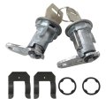 Dl1 Dl1550 D2az-6521984a 12336284 F1434 D2az-6251984 Door Lock Key Cylinder Tumbler Set 2 Keys Compatible With 1966-1974 Bronco