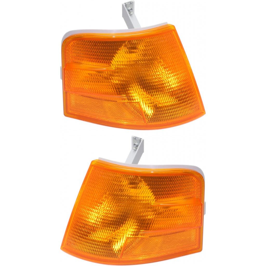 Signal Marking Light Unit Pair For Volvo Vnl Series 1996 2003 Driver And Passenger Side Amber Lens Replaces Vo2550106