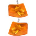 Signal Marking Light Unit Pair For Volvo Vnl Series 1996 2003 Driver And Passenger Side Amber Lens Replaces Vo2550106 