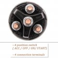 Kelen Universal Switch Iignition 4 Position Ignition With Key Start 12v Acc Off Ign Start Terminal