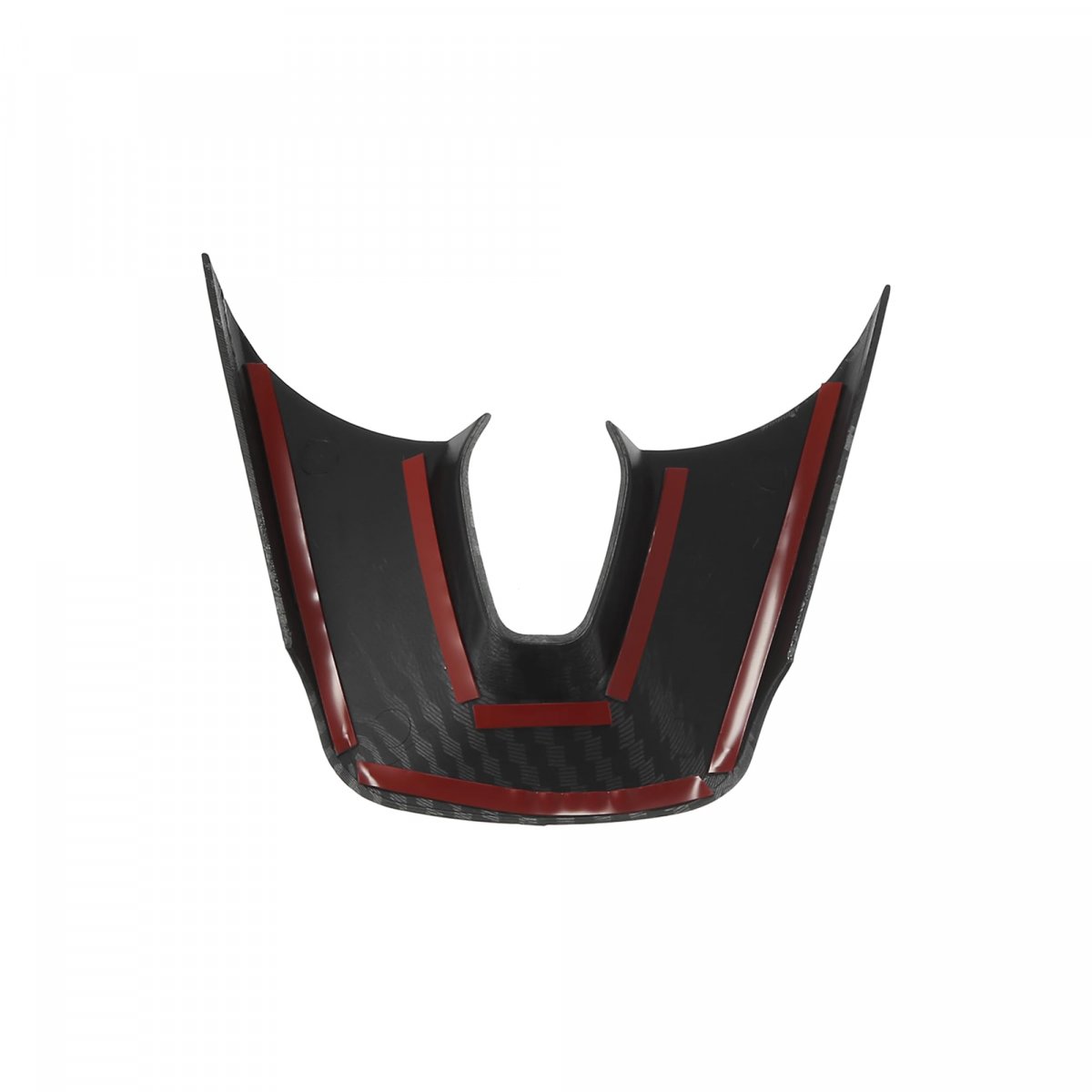 X Autohaux 1pcs Abs Plastic Carbon Fiber Pattern Black Interior Steering Wheel Cover Trim For Kia Forte 2019-2021 Inner
