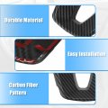 X Autohaux 1pcs Abs Plastic Carbon Fiber Pattern Black Interior Steering Wheel Cover Trim For Kia Forte 2019-2021 Inner