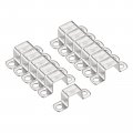 Uxcell U Shaped Connector Bracket 22 X 27mm 304 Stainless Steel For Door Closed Bar Holder Strut Channel 12pcs