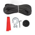 Synthetic Winch Rope 50 Ft Heavy Duty Vehicle Line With Steel Hook Rubber Stopper 1or4 Inch X Feet 9 500lbs Atv Utv Rescue Off 